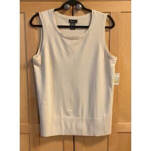 Evie Tank or Camisole Beige Womens Size 1X Sleeveless & Round Neckline